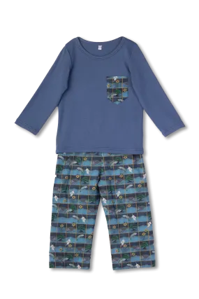 MARK - BOYS' LIBERTY PYJAMA SET BLUE KOI FISH