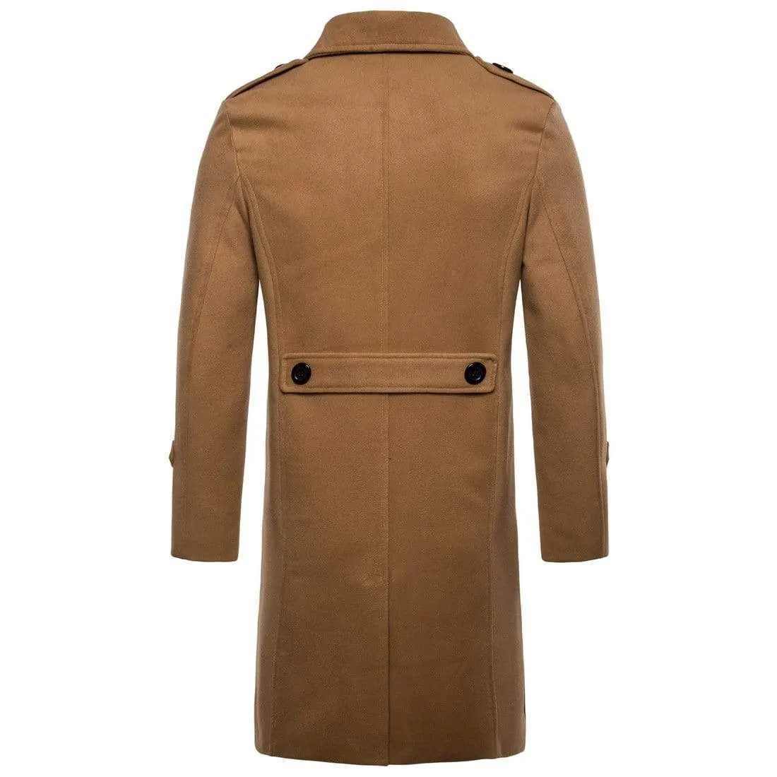 Men's Gothic Pure Color Single-breasted Long Coats