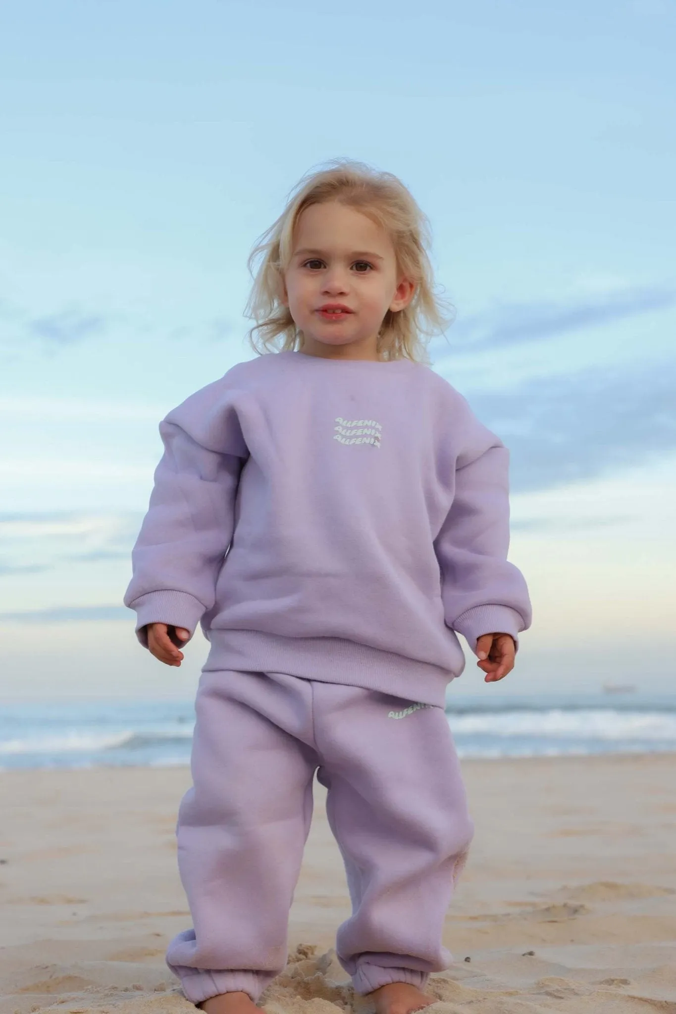 Mini Waves Crew Jumper (Lilac)