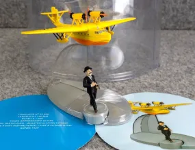 MOULINSART TINTIN Plane 29545 Yellow Seaplane: Ottokars Sceptre Hachette Avion #25