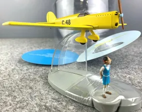 MOULINSART TINTIN PLANE 29566 Prototype C.48 Jo Zette & Jocko Model Avion #46