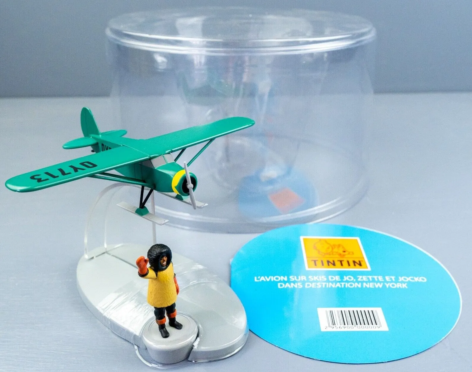 MOULINSART TINTIN PLANE 29569 Ski Plane: Jo Zette & Jocko Model Avion #49