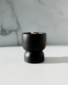 Mull It Over Coconut Soy Candle - Black Pedestal