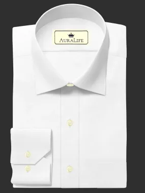 Oxford Cotton 2 Ply Solid White - SS-10145