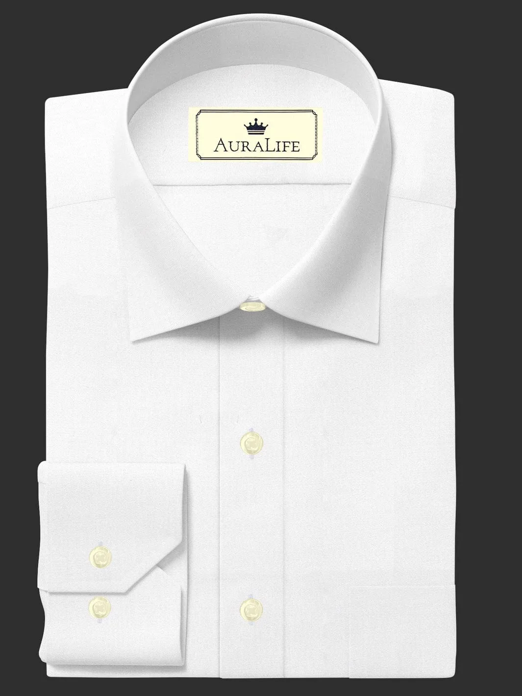 Oxford Cotton 2 Ply Solid White - SS-10145