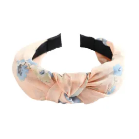 Pink Flowers Hairband “Metis”