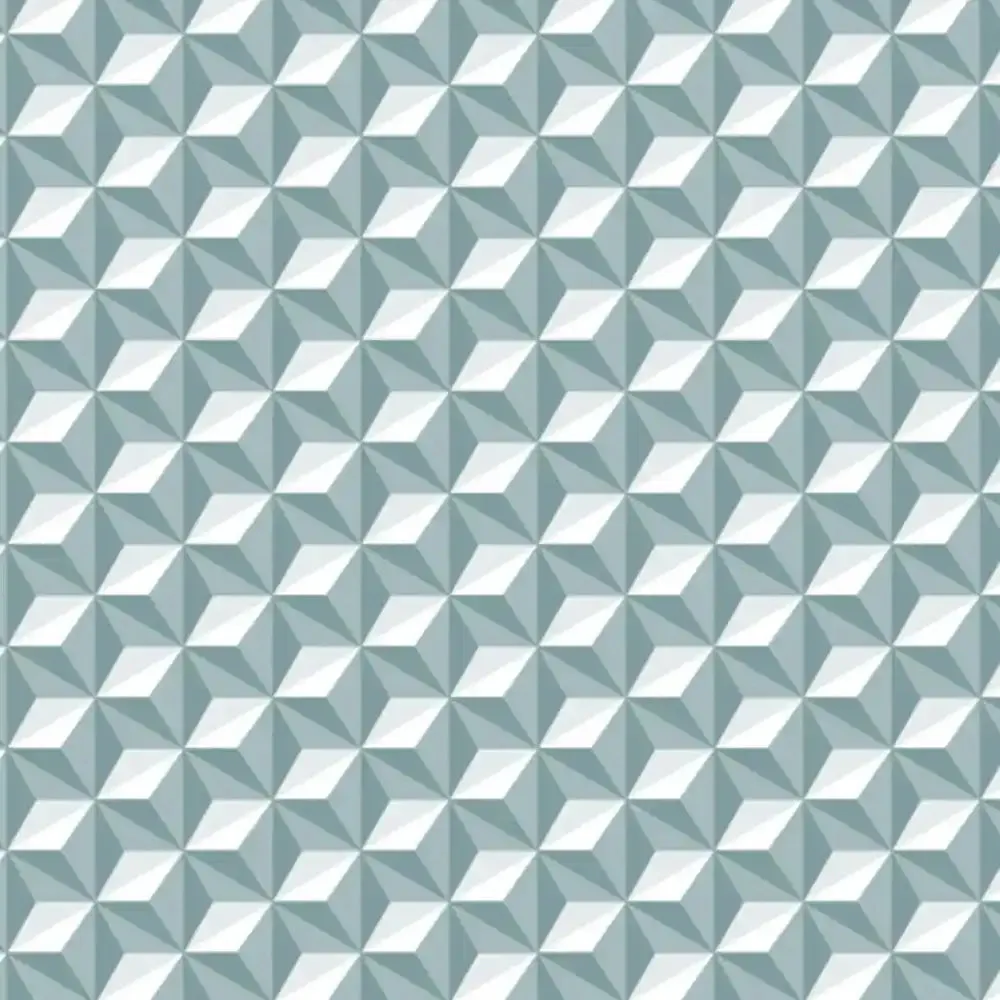 Prism 3D Wallpaper for Walls in Light Green Colors