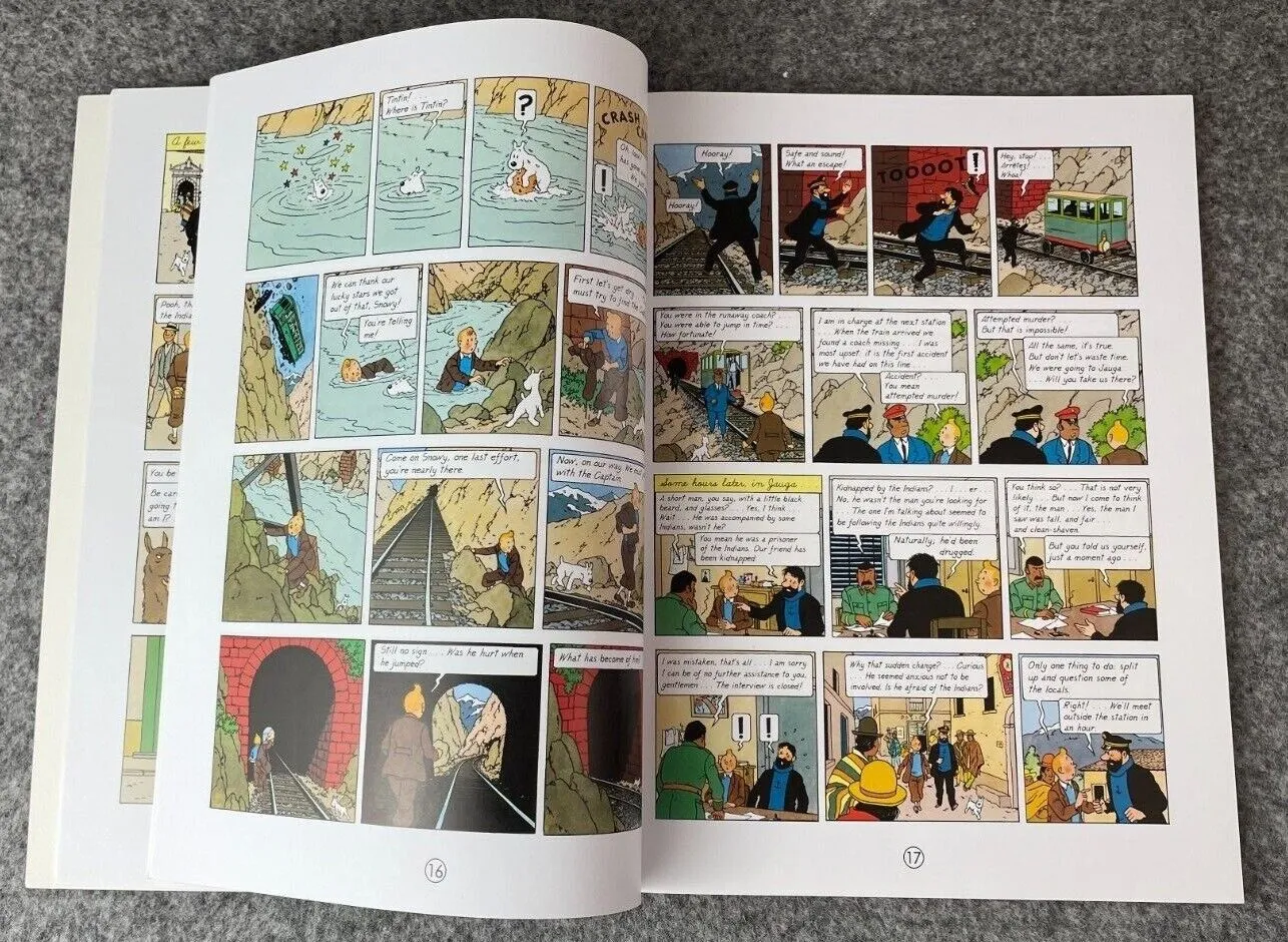 Prisoners of the Sun Tintin Book Egmont UK Paperback Edition