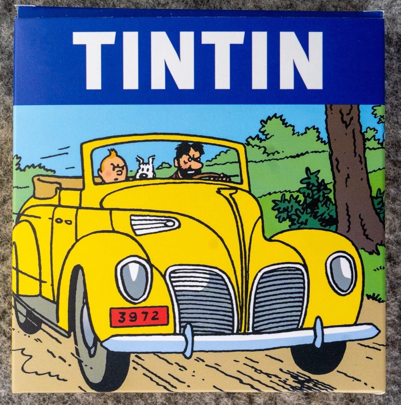 "Le Voitures Tintin" Coaster set x8 by Moulinsart Fine Card Car Placemat