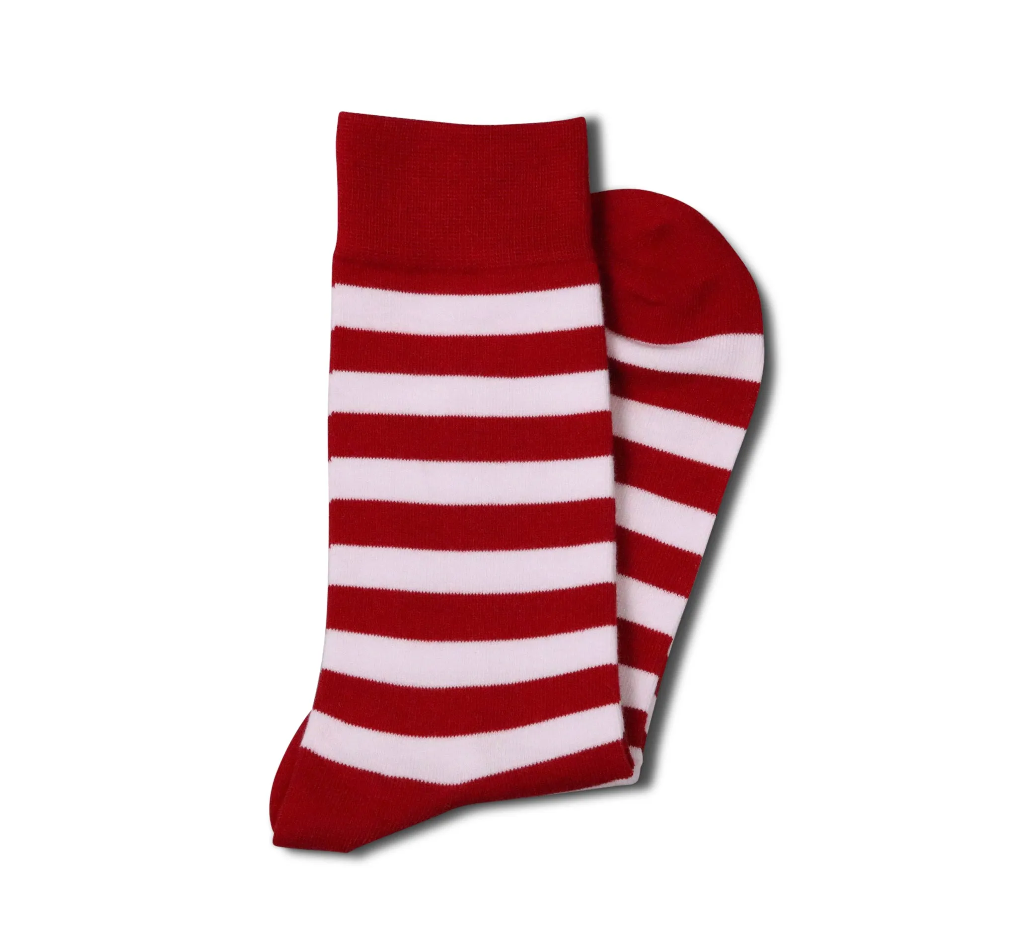 Red and White Striped Socks