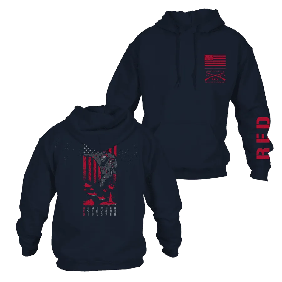 RED Friday Hoodie - Navy