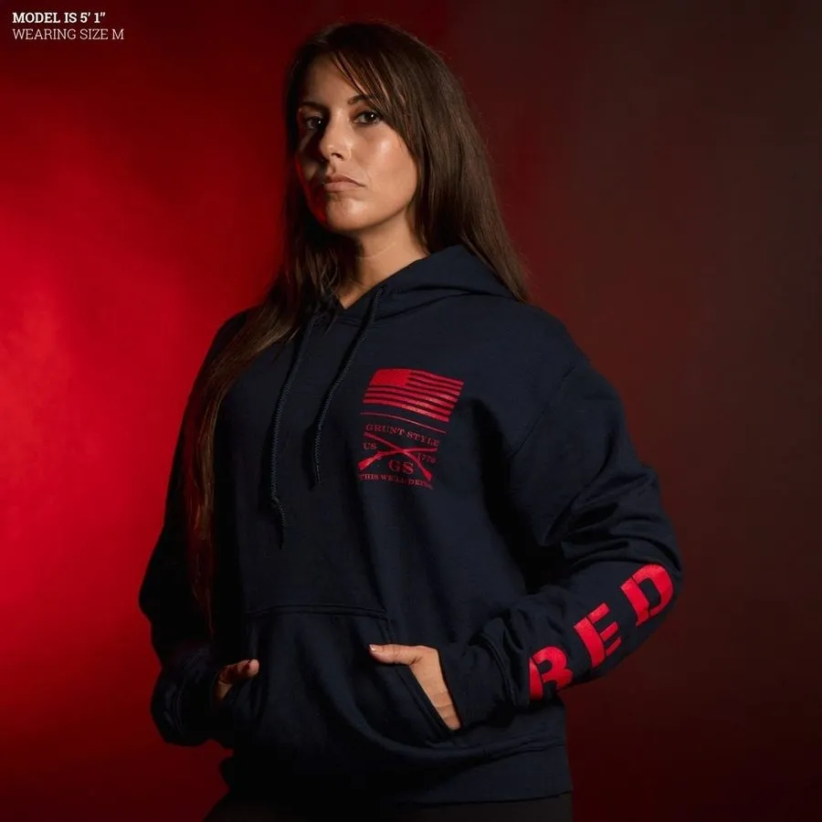 RED Friday Hoodie - Navy