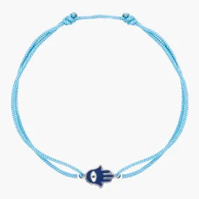 Rope Hamsa Bracelet (Light Blue)