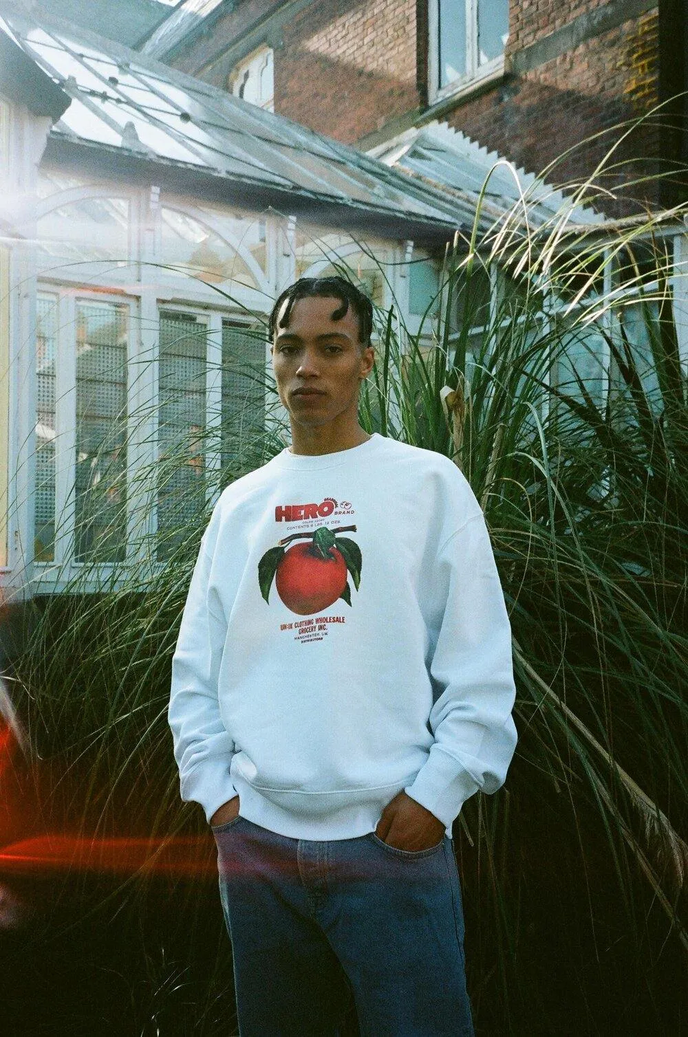 Seasonal Hero 'Apple Branch' Oversized Sweater - Organic White