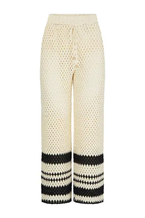 SIESTA CROCHET PANT-CREAM