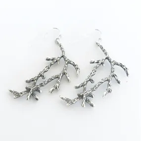 Silver Statement Branch Earrings