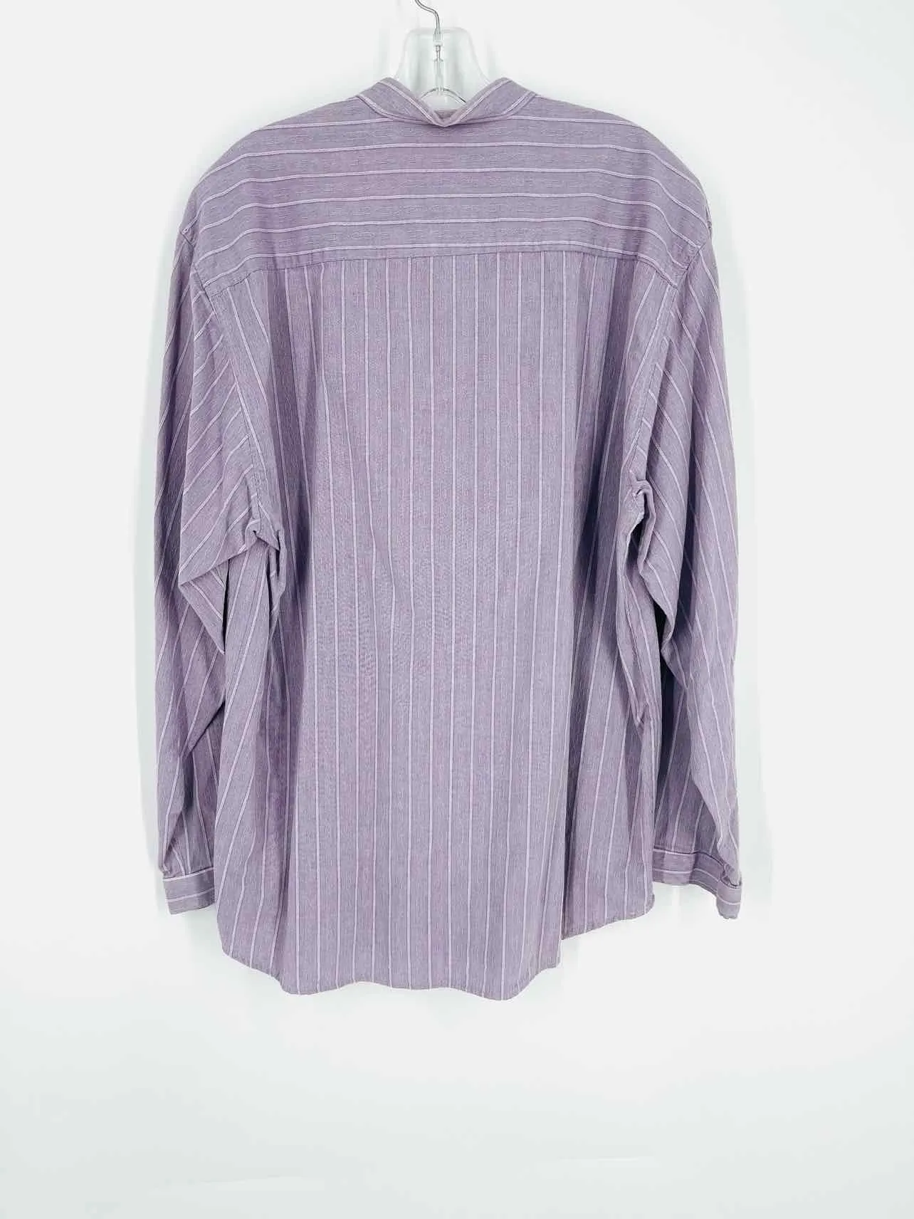 Size L Lavender/White Print Men's Tees-Long Sleeve- Men's