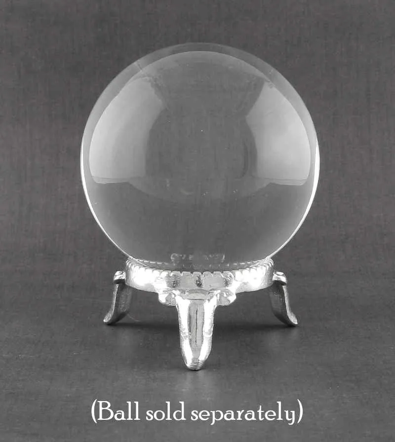 Stand For Small Gazing Ball, Silver tone