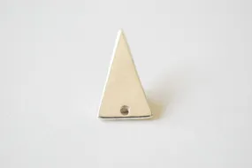 Sterling Silver Triangle Charm - 925 Silver, blank geometrical triangle pendant, Silver Triangle, Silver Arrow Charm, Wholesale beads