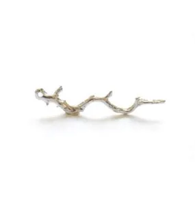 Sterling Silver Twig Branch Connector Pendant- 925 silver branch charm connector, branch connector, large branch, Wholesale Beads