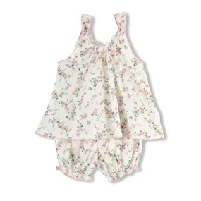 SYLVIA LIBERTY PRINT GIRLS’ COTTON PYJAMA SET VINTAGE FLOWERS