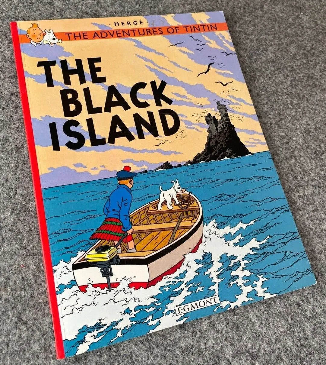 The Black Island Tintin Book Egmont UK Paperback Edition