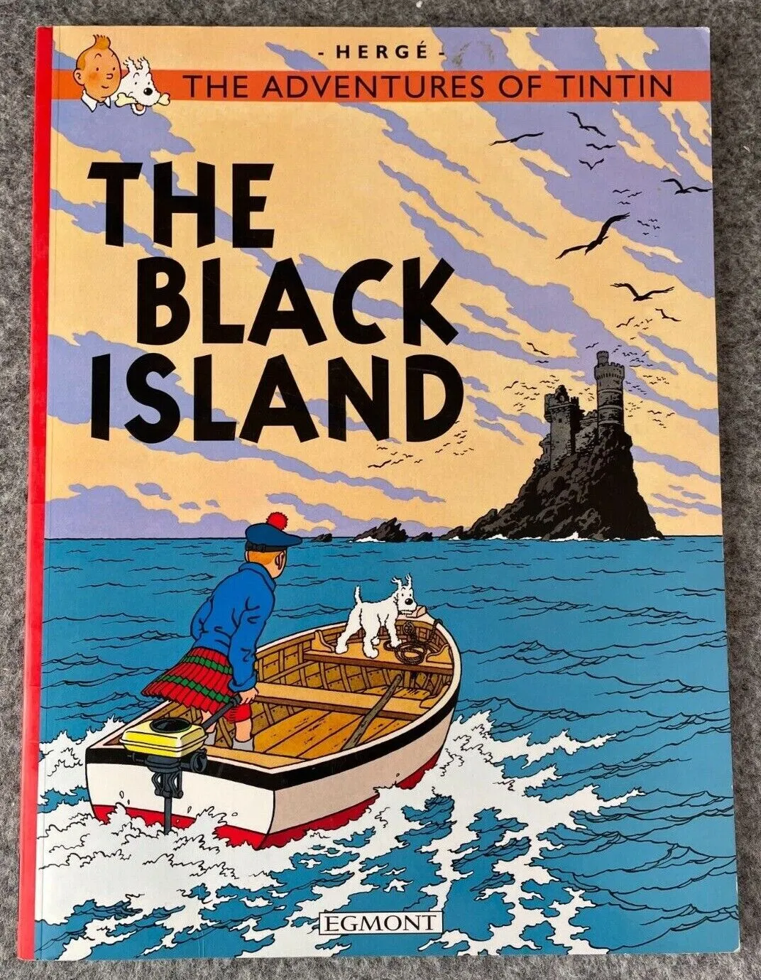 The Black Island Tintin Book Egmont UK Paperback Edition