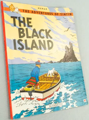 The Black Island - Tintin Mammoth UK Paperback Edition Book 1990s