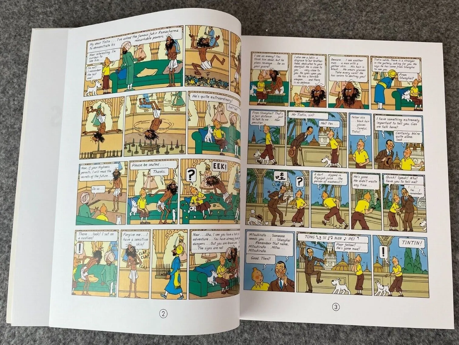 The Blue Lotus Tintin Book Egmont UK Paperback Edition