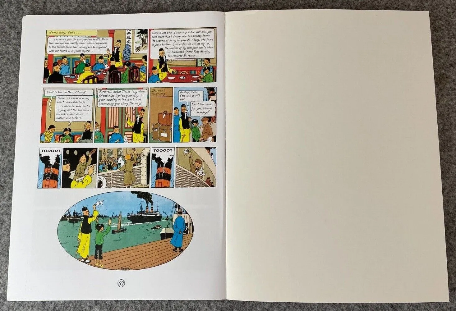 The Blue Lotus Tintin Book Egmont UK Paperback Edition