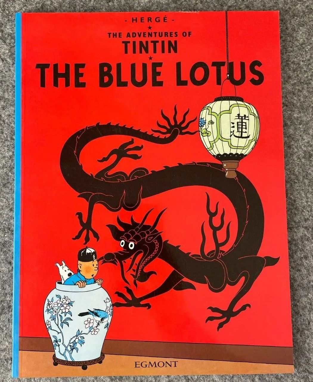 The Blue Lotus Tintin Book Egmont UK Paperback Edition