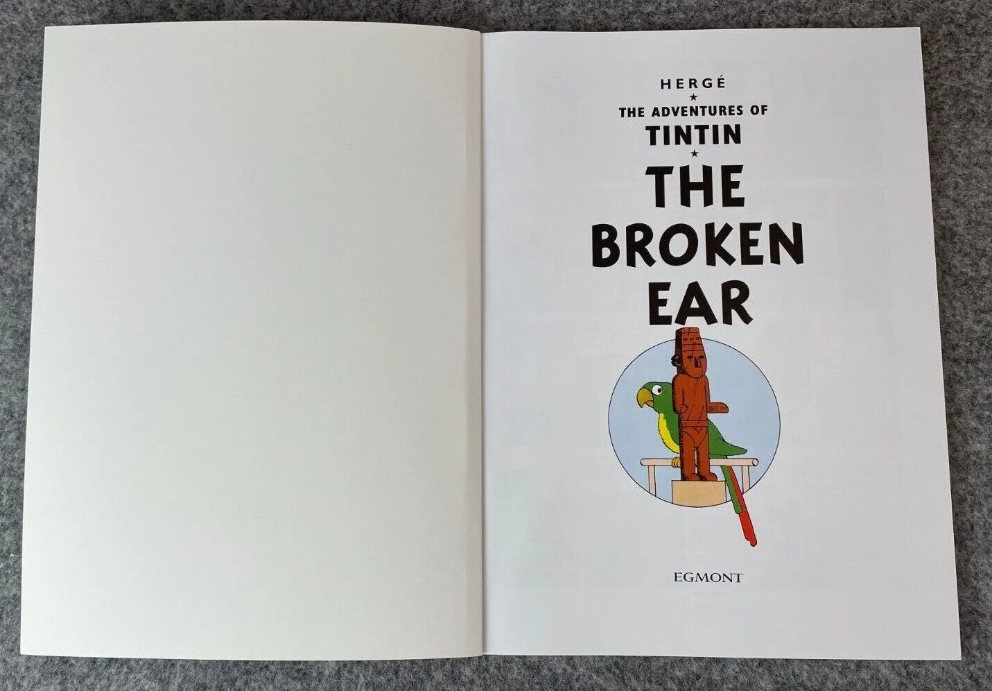 The Broken Ear Tintin Book Egmont UK Paperback Edition