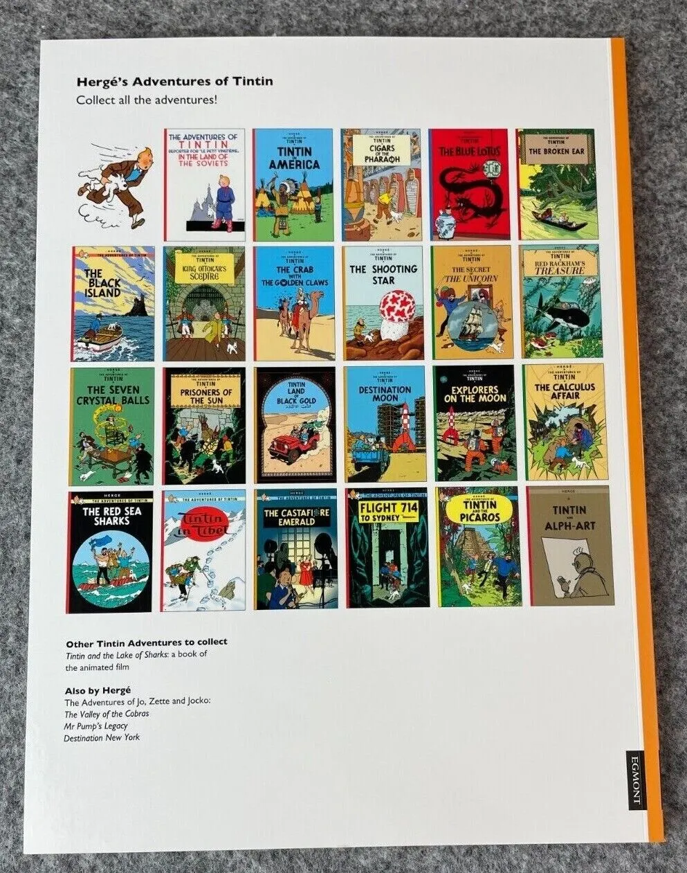 The Castafiore Emerald Tintin Book Egmont UK Paperback Edition