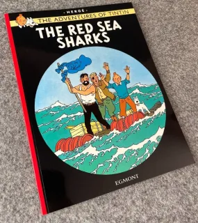 The Red Sea Sharks Tintin Book Egmont UK Paperback Edition