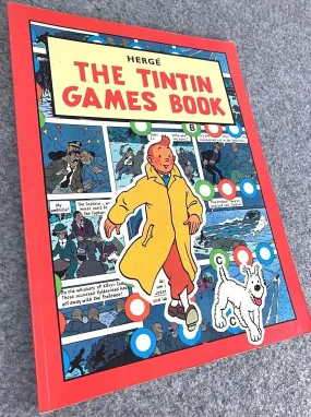 The Tintin Games Book - Vintage Tintin Mammoth UK Paperback Edition Book 1990