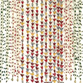 Tilonia® Bell Totas - Flock of Tiny Holiday Doves - Green or Red