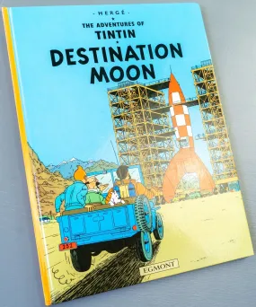 Tintin Destination Moon: Egmont 2000s Hardback Book UK Edition