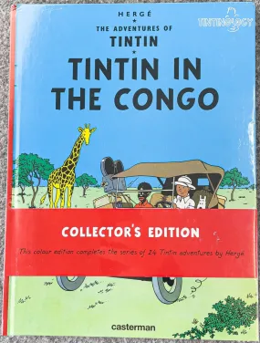 TINTIN IN THE CONGO Casterman UK Collectors Colour Edition HB Rare Herge Comic