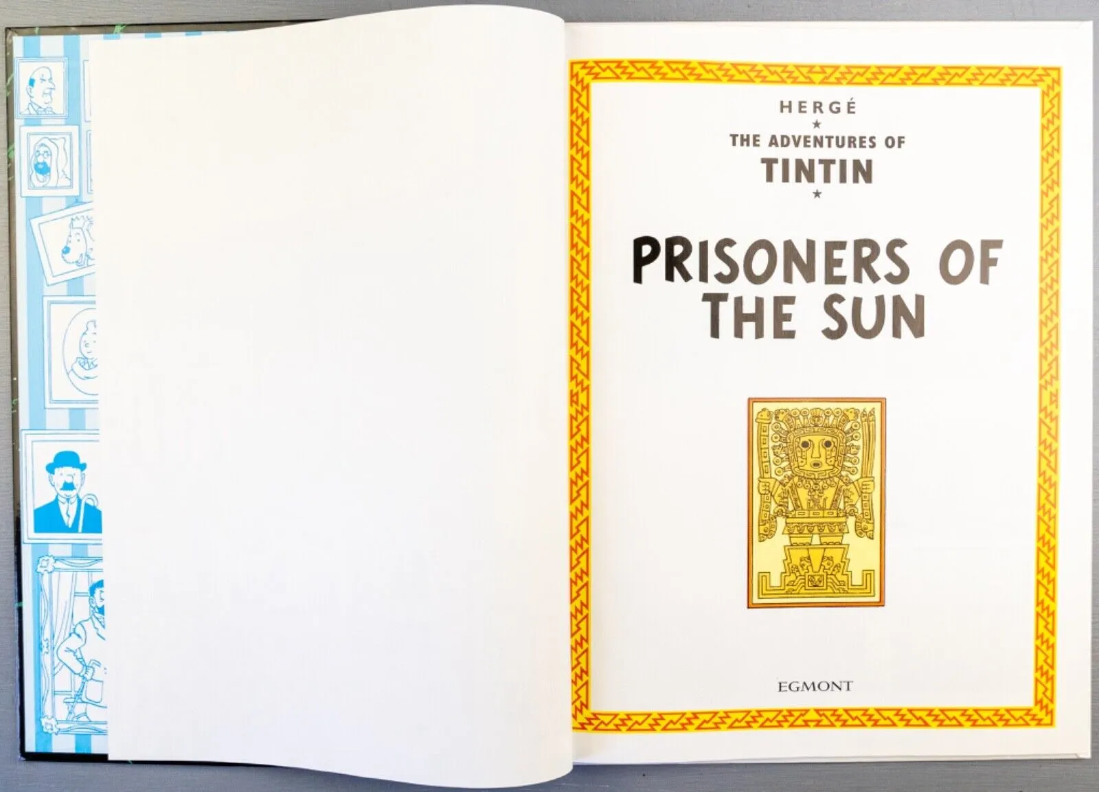 Tintin Prisoners of the Sun: Egmont 2000s Hardback Book UK Edition