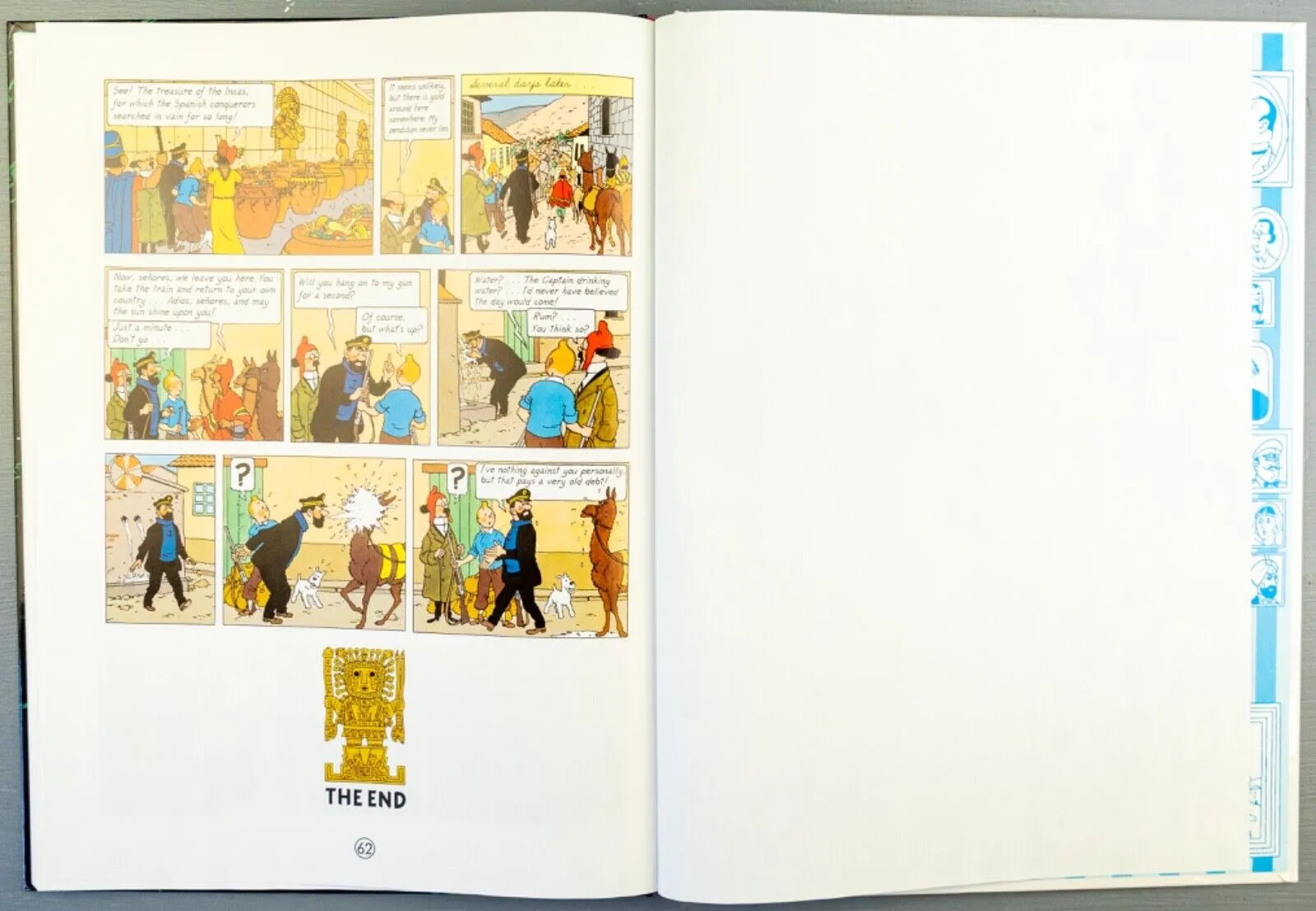 Tintin Prisoners of the Sun: Egmont 2000s Hardback Book UK Edition