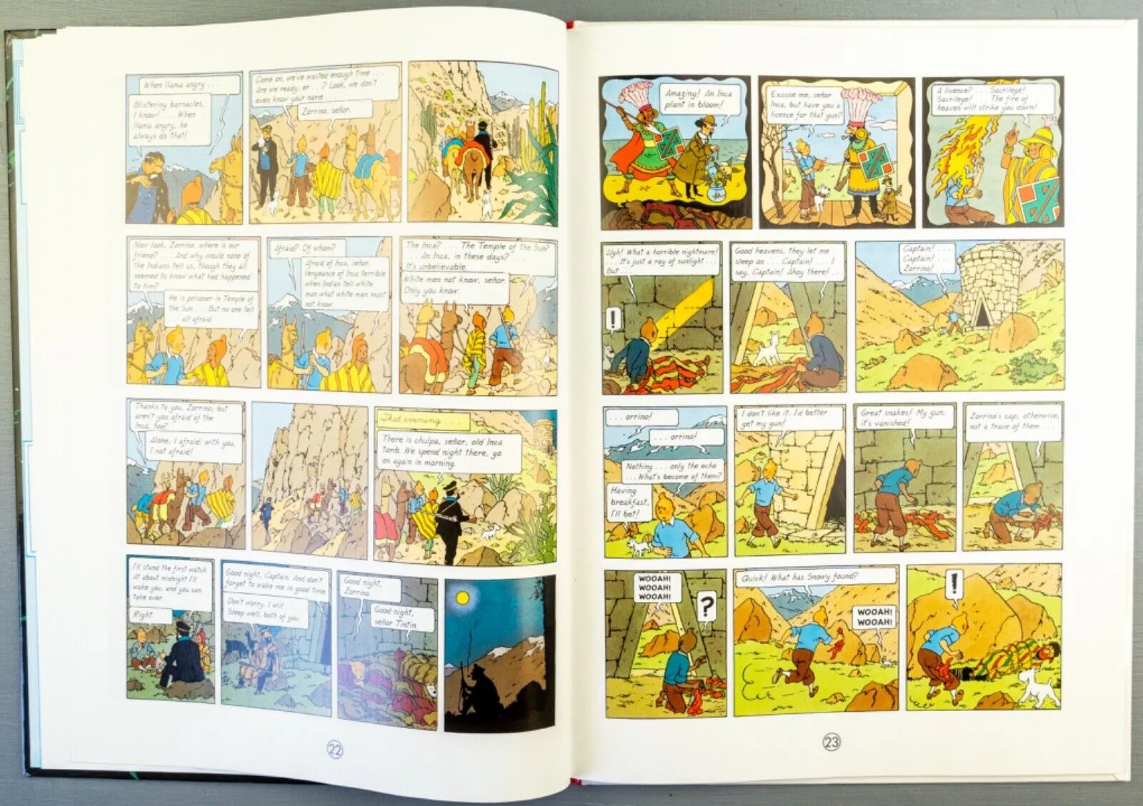 Tintin Prisoners of the Sun: Egmont 2000s Hardback Book UK Edition