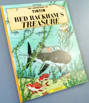 Tintin Red Rackham’s Treasure: Egmont 2000s Hardback Book UK Edition