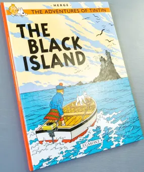 Tintin The Black Island: Egmont 2000s Hardback Book UK Edition