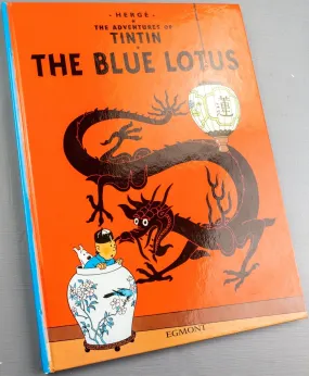 Tintin The Blue Lotus: Egmont 2000s Hardback Book UK Edition