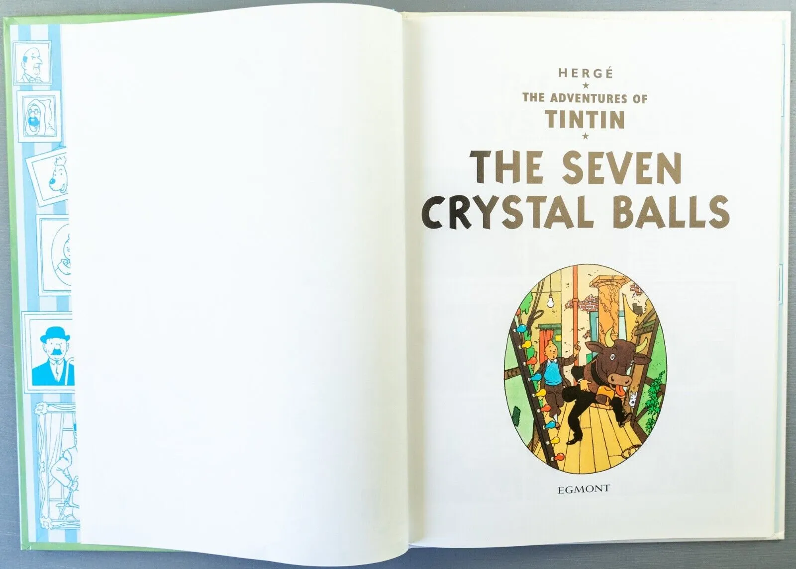 Tintin The Seven Crystal Balls: Egmont 2000s Hardback Book UK Edition