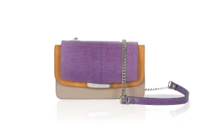 Violet & Nude Mini Jackie O Shoulder Bag