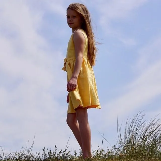 Walk on the Beach in Yellow